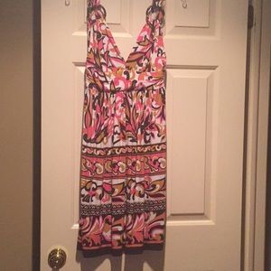 Milly Multi Colored Sun Dress.Tortoise Shell. S